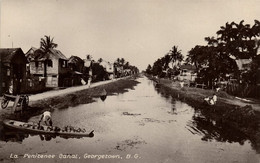 British Guiana, Guyana, Demerara, GEORGETOWN, Penitenee Canal (1910s) Postcard 2 - Guyana (ex-Guyane Britannique)
