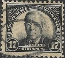 USA 1922 Wilson - 17c. - Black FU - Used Stamps