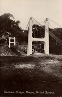 British Guiana, Guyana, Demerara, Denham Bridge, Potaro (1910s) Postcard - Guyana (antigua Guayana Británica)