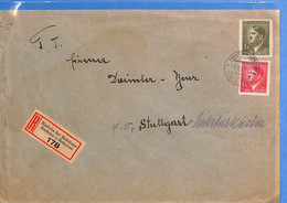 Böhmen Und Mähren 1943 Lettre Einschreiben De Radnitz Bei Rokitzan (G11220) - Briefe U. Dokumente