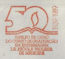 Brazil 1989 Cover Meter Stamp Slogan Golden Jubilee Graduate Nursing Course São Paulo Medicine School Ag Vila Clementino - Other