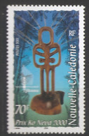 Nouvelle-Calédonie 2001 N° 847 ** Culture, Prix, Ko Névâ 2000, Flèche Faîtière, Tjibaou, Contemporain, Esprit, Sculpture - Ungebraucht