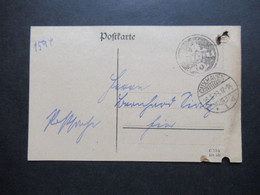 DR 1919 Dienststempel Postkarte Stempel Cuxhaven 1 Mit Posthorn Als Orts PK Verwendet - Briefe U. Dokumente