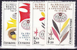 Tchécoslovaquie 1962 Mi 1341-4 (Yv PA 53-6), (MNH)** - Luftpost