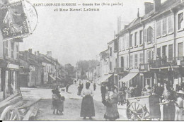 Saint Loup Sur Semouse - Grande Rue Et Rue Henri Lebrun  - Carte Reproduite - Saint-Loup-sur-Semouse