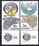 Tchécoslovaquie 1969 Mi 1888-9 (Yv 1735 + PA 71), (MNH)** - Luftpost