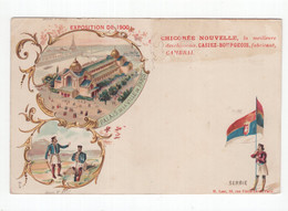18805 " EXPOSITION UNIVERSELLE DE PARIS-1900-PALAIS DE LA VILLE DE PARIS - SERBIE "CART POST. NON SPED - Ausstellungen