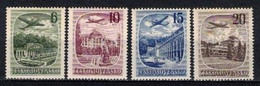 Tchécoslovaquie 1951 Mi 678-81 (Yv PA 36-9), (MH)*, Trace De Charniere Ou Pd De Gomme - Luftpost