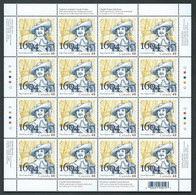 Canada # 2044 - Full Pane Of 16 MNH - French Settlement In Acadia - Volledige & Onvolledige Vellen