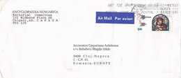 CHRISTMAS, VIRGIN MARY AND BABY JESUS STAMP, ENCYCLOPAEDIA HUNGARICA HEADER COVER, 1998, CANADA - Brieven En Documenten