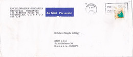 MAPLE LEAF STAMP, ENCYCLOPAEDIA HUNGARICA HEADER COVER, 1999, CANADA - Storia Postale