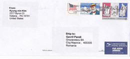 FLAG, SAMUEL P. LANGLEY, FRENCH REVOLUTION, STAMPS ON COVER, 2003, USA - Covers & Documents