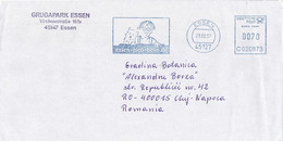 AMOUNT 070, ESSEN, PICO BELLO PARK, BLUE MACHINE STAMPS ON COVER, 2007, GERMANY - Briefe U. Dokumente