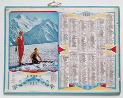 Calendrier La Poste - Almanach PTT 1966 - Paris-Seine - Tamaño Grande : 1961-70