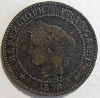 2 Centimes Cérès 1878  A Paris , En Bronze , Gad# 105 - 2 Centimes