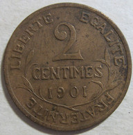 2 Centimes Dupuis 1901, En Bronze , Gad# 107 - 2 Centimes