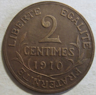 2 Centimes Dupuis 1910, En Bronze , Gad# 107 - 2 Centimes
