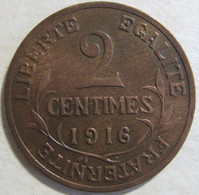 2 Centimes Dupuis 1916, En Bronze , Gad# 107 - 2 Centimes