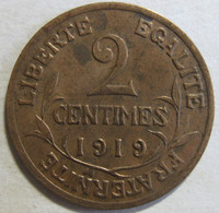 2 Centimes Dupuis 1919 , En Bronze , Gad# 107 - 2 Centimes