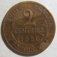 2 Centimes Dupuis 1920 , En Bronze , Gad# 107 - 2 Centimes