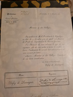 Montauban 1851 Signature DU PREFET Dufay De Launaguet - Historical Documents