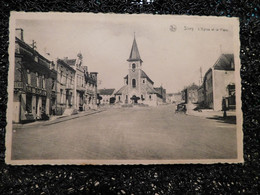 Sivry, L'église Et La Place,  (R14) - Sivry-Rance