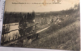 Cpa De 1924 28 EURE Et LOIR MONTIGNY Le GANNELON Le Moulin Et La Vallée Du Loir, Vus Du Côteau, éd Brethaux - Montigny-le-Gannelon