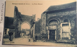 Cpa, écrite De St Hilaire En 1933, 28 MONTIGNY Le GANNELON La Porte Roland, éd Noulin Buraliste - Montigny-le-Gannelon