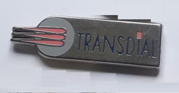 V382 Pin's TRANSDIAL Zamac Signé Locomobile Transports Routiers à Villeneuve-Saint-Germain Aisne Achat Immédiat - Transports