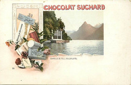 Pays Div -ref BB397 - Suisse - Publicité Chocolat Suchard - Chapelle De Tell - Tellspatte - - Chapelle