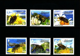 Delcampe - ALDERNEY - 2009  BEES  SET MINT NH - Alderney