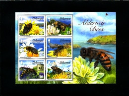 Delcampe - ALDERNEY - 2009  BEES  MS  MINT NH - Alderney