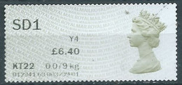 GROSBRITANNIEN GRANDE BRETAGNE GB 2015 POST&GO MACHIN EURO USED SG SD1 (Y4) - Post & Go (distributeurs)