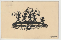 Glückwunschkarte 1934, Signiert - Autres & Non Classés