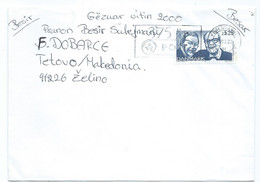 Denmark 2001 Letter Canceled With Special Cancellation 375 Years Of Danish Post,stamp : 1999 Famous Danish Comedians - Briefe U. Dokumente
