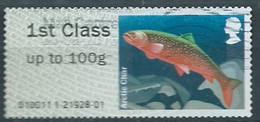 GROSBRITANNIEN GRANDE BRETAGNE GB 2013 POST&GO LAKES:ARCTIC CHAR 1ST CLASS UP To 100g USED SG FS69 MI ATM 56 YT TD64 - Post & Go (distributeurs)