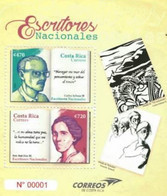 COSTA RICA NATIONAL WRITERS, CARLOS SALAZAR, ANA ANTILLÓN, MNH 2022 NEW - Ecrivains