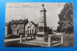 Gougnies. Monument Aux Heros/Morts  De La Geurre 1914-1918  &  Marmer Groeve-2 X Cpa - Gerpinnes