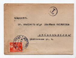 1947. YUGOSLAVIA,SERBIA,STANISIC,POSTAGE DUE,T COVER - Portomarken