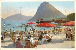 Pays Div -ref BB361- Suisse - Lugano - Lido - Bagno - Spiaggia  - - Agno