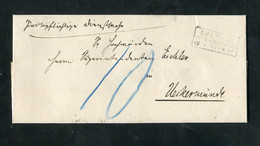 "DEUTSCHES REICH" 1883, Dienstbrief R3 "AHLBECK", Nachgebuehr (3849) - Briefe U. Dokumente
