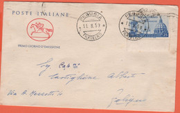ITALIA - ITALY - ITALIE - 1959 - 30º Anniversario Dei Patti Lateranensi - FDC Su Busta Cavallino - F.D.C.