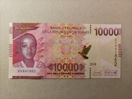 Billete De Guinea De 10000 Francos Guineanos, Año 2018,UNC - Guinée