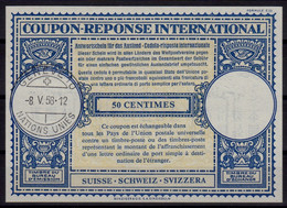 UNO GENF  E11 RRR  Lo16n  50 CENTIMES Int. Reply Coupon Reponse Antwortschein IRC IAS o GENEVE 10 NATIONS UNIES 08.05.58 - Covers & Documents