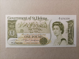 Billete De Santa Helena De 1 Pound Serie A, Año 1981, UNC - To Identify