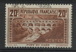 FRANCE PONT DU GARD N° 262b (chaudron Clair, Rivière Blanche IIB) Cote 55 € Oblitéré Qualité TB. - Gebruikt