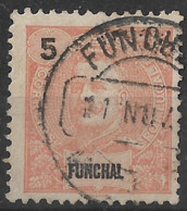 Funchal – 1897 King Carlos 5 Réis Used Stamp - Funchal