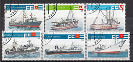CUBA 2330-2335,used,falc Hinged,ships - Gebraucht