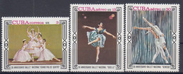 CUBA 2353-2355,unused,ballet - Ungebraucht