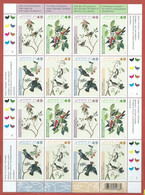 Canada # 2036-2039 (2039a) Full Pane Of 16 - John James Audubon's Birds - 2 - Fogli Completi